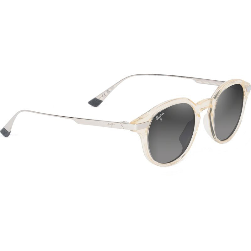 Momi, Shiny Transparent Yellow and Silver/Neutral Grey Polarised Lenses
