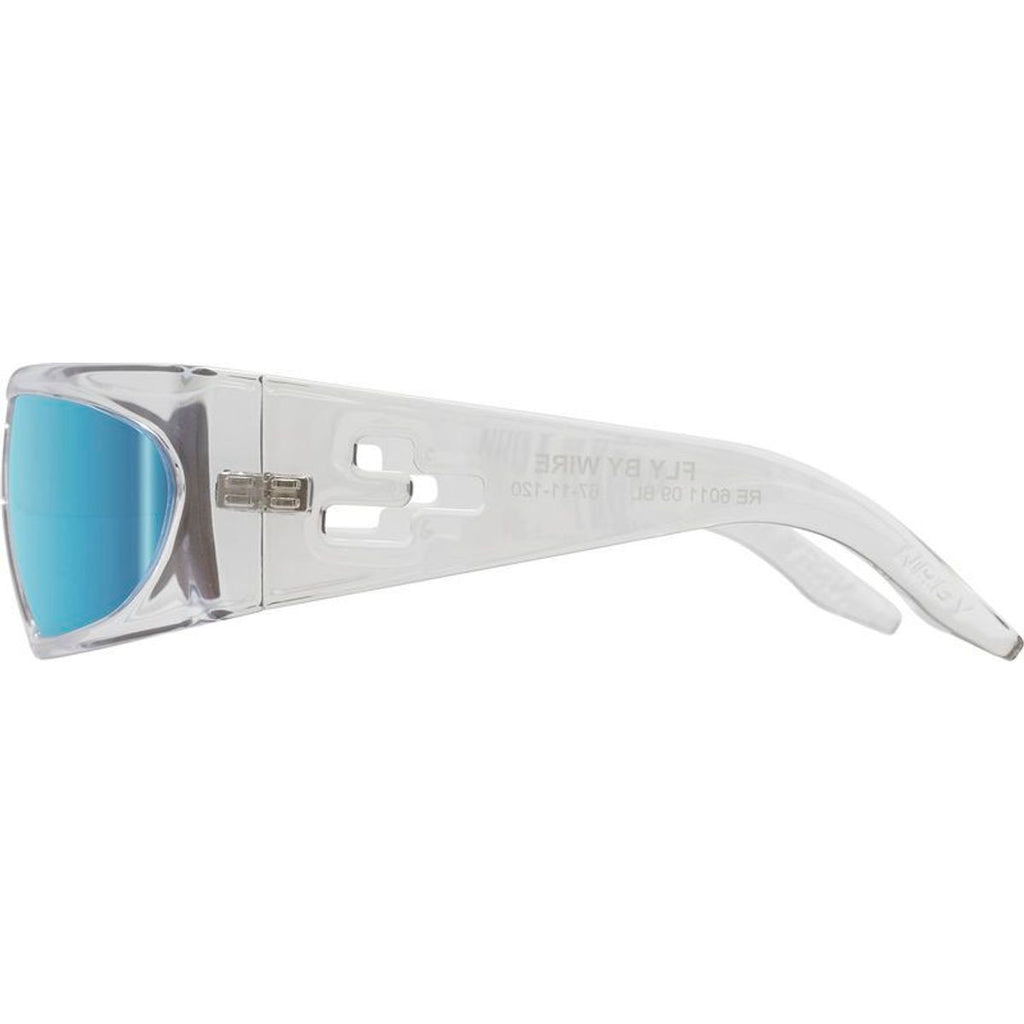 Fly By Wire, Crystal/Blue Water Mirror Polarised Lenses
