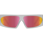 Fly By Wire, Matte Crystal/Spectra Red Mirror Polarised Lenses