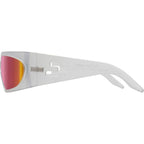 Fly By Wire, Matte Crystal/Spectra Red Mirror Polarised Lenses