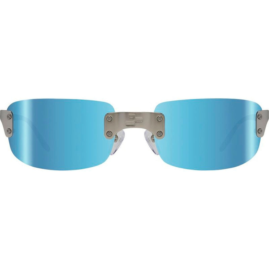 Luna 2, Satin Chrome/Blue Water Mirror Polarised Lenses