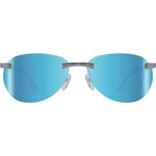 Voyager, Satin Chrome/Blue Water Mirror Polarised Lenses