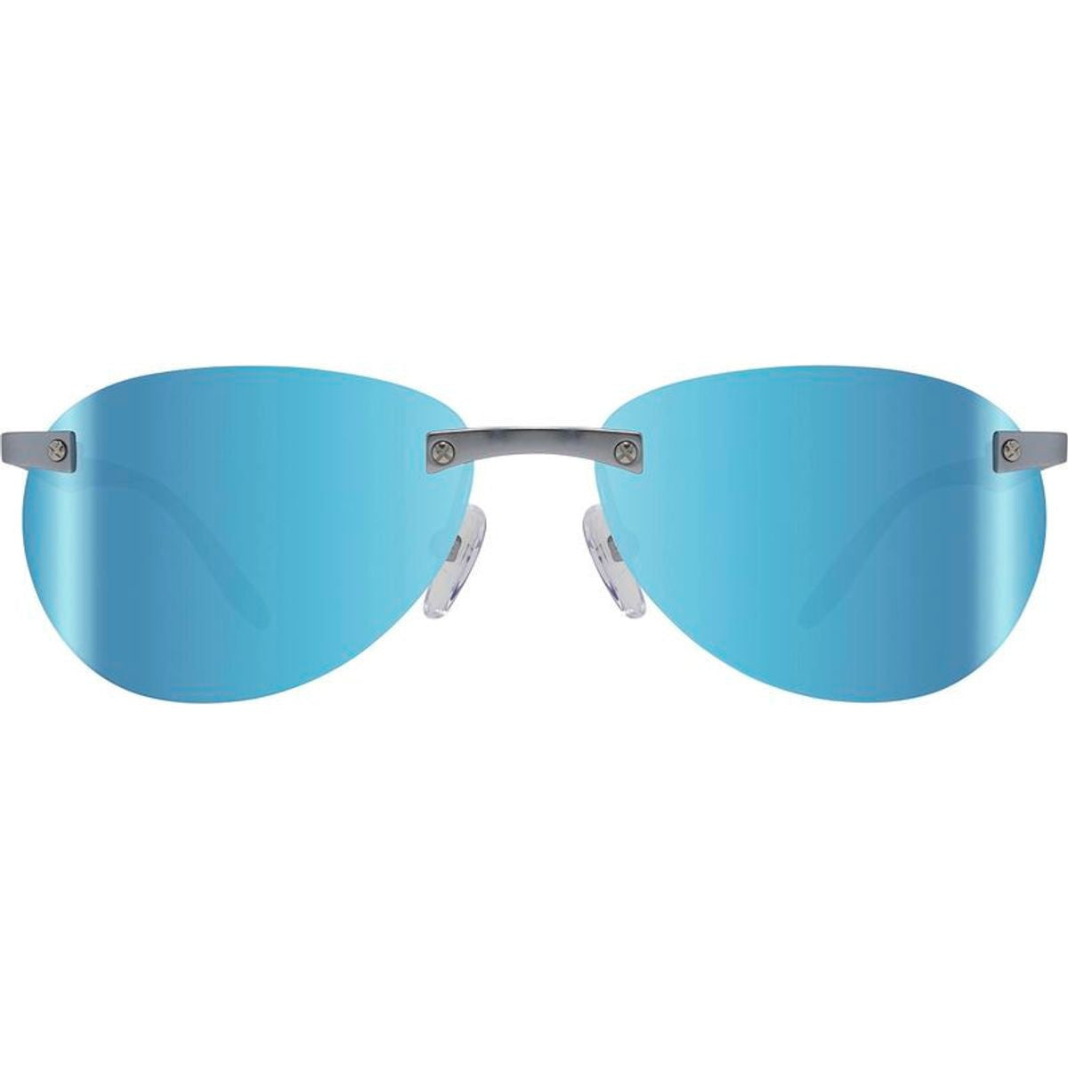 Voyager, Satin Chrome/Blue Water Mirror Polarised Lenses