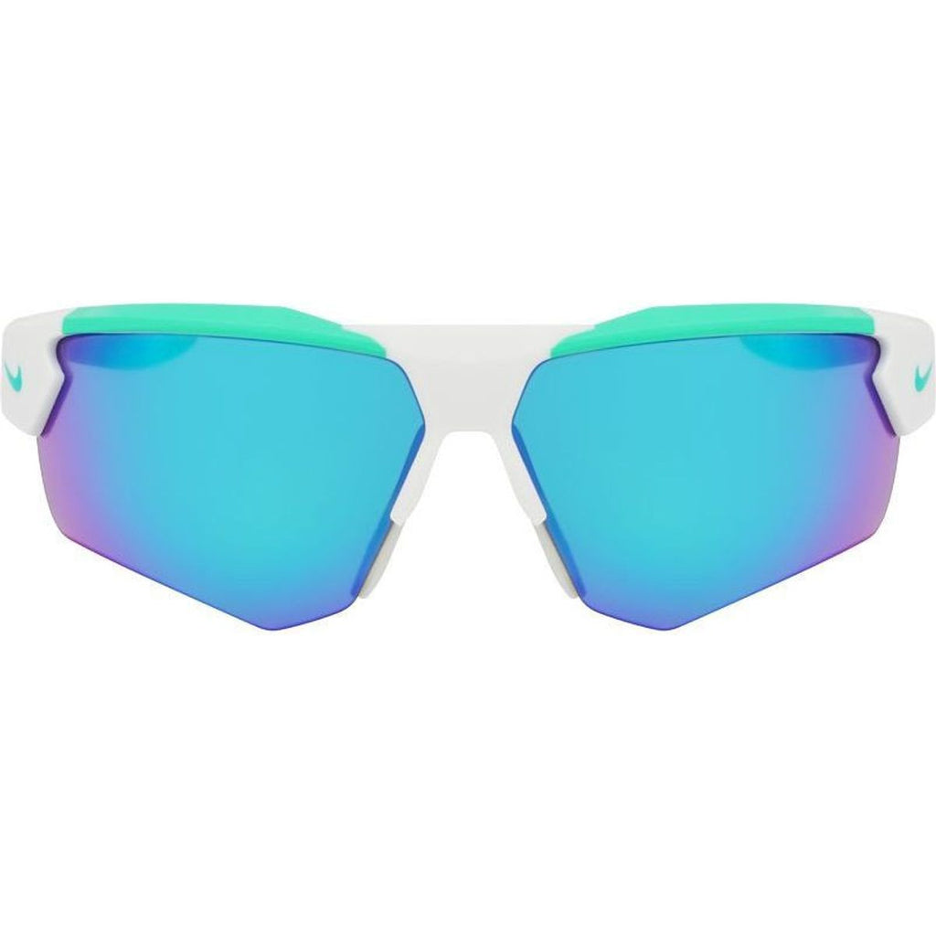 Cloak Duo, Matte Light Silver/Green Mirror Lenses