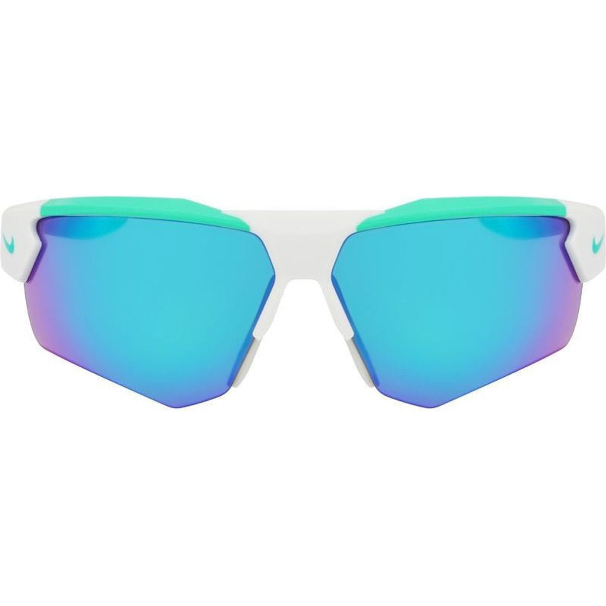 Cloak Duo, Matte Light Silver/Green Mirror Lenses