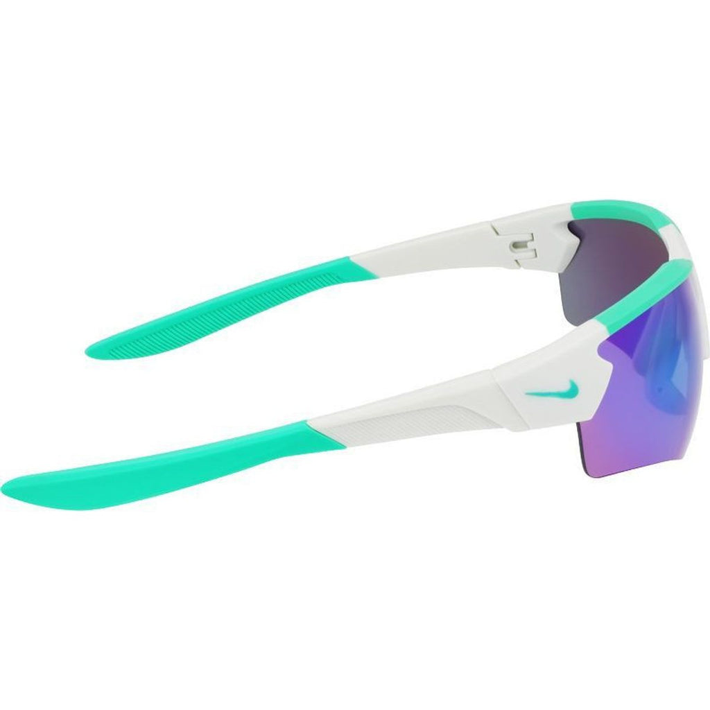 Cloak Duo, Matte Light Silver/Green Mirror Lenses