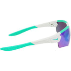 Cloak Duo, Matte Light Silver/Green Mirror Lenses