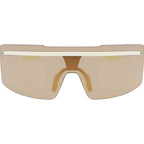 Echo Shield, Matte Coconut Milk/Gold Mirror Lenses