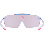 Limitless Shield, Amethyst Tint/Blue Flash Mirror Lenses