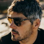 Omar X, Eco Matte Dark Tort/Brown Glass Polarised Lenses