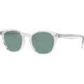 Desmon Sun V5454SU, Crystal/Teal Polarised Glass Lenses 50 Eye Size