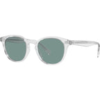 Desmon Sun V5454SU, Crystal/Teal Polarised Glass Lenses 50 Eye Size
