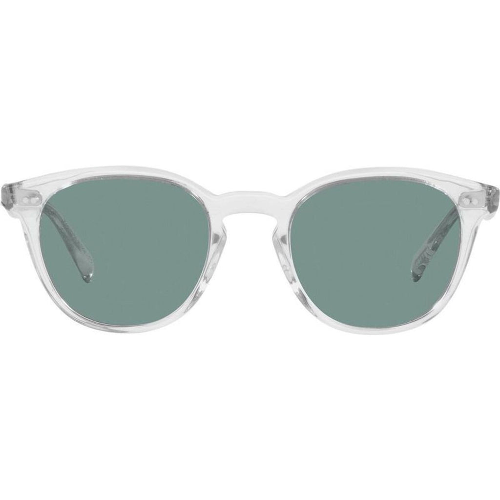 Desmon Sun V5454SU, Crystal/Teal Polarised Glass Lenses 50 Eye Size