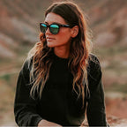 Aerial, Ochre Havana/L.I.T Green Mirror Glass Polarised Lenses