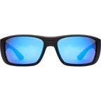 Coastin Slim, Matte Black Woodland/L.I.T Blue Mirror Glass Polarised Lenses