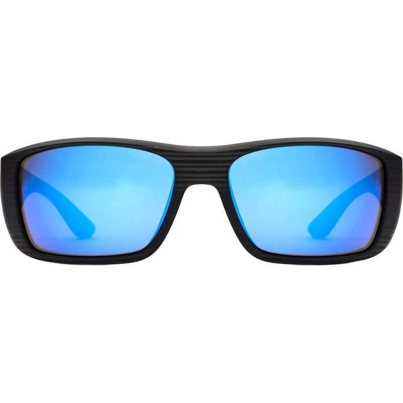 Coastin Slim, Matte Black Woodland/L.I.T Blue Mirror Glass Polarised Lenses