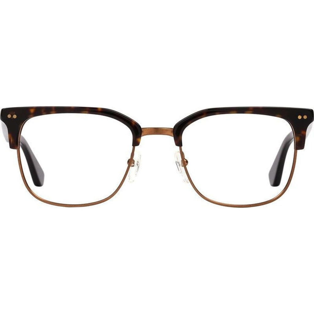 100 Club RX, Eco Havana and Brushed Copper/Clear Lenses