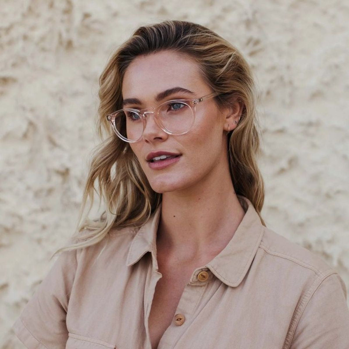 Omar RX, Eco Peach Pit/Clear Lenses