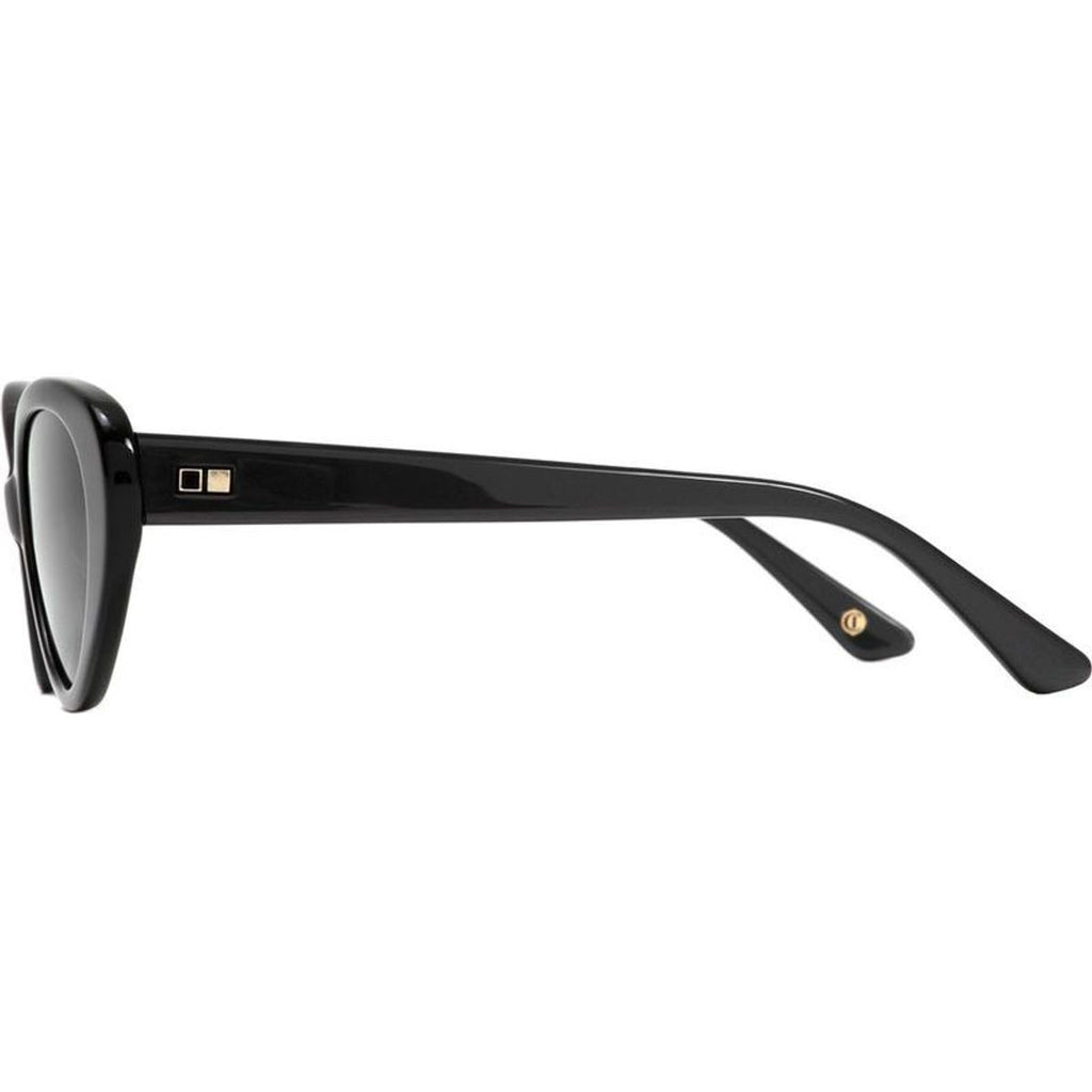 Poppy, Tahitian Pearl/Smokey Blue Glass Lenses