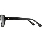 Poppy, Tahitian Pearl/Smokey Blue Glass Lenses