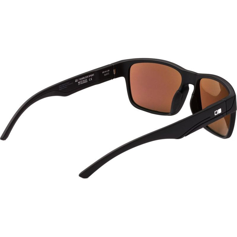 Rambler Sport, Matte Black/L.I.T Green Mirror Glass Polarised Lenses