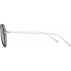 Templin, Matte Black and Brushed Silver/Grey Glass Lenses