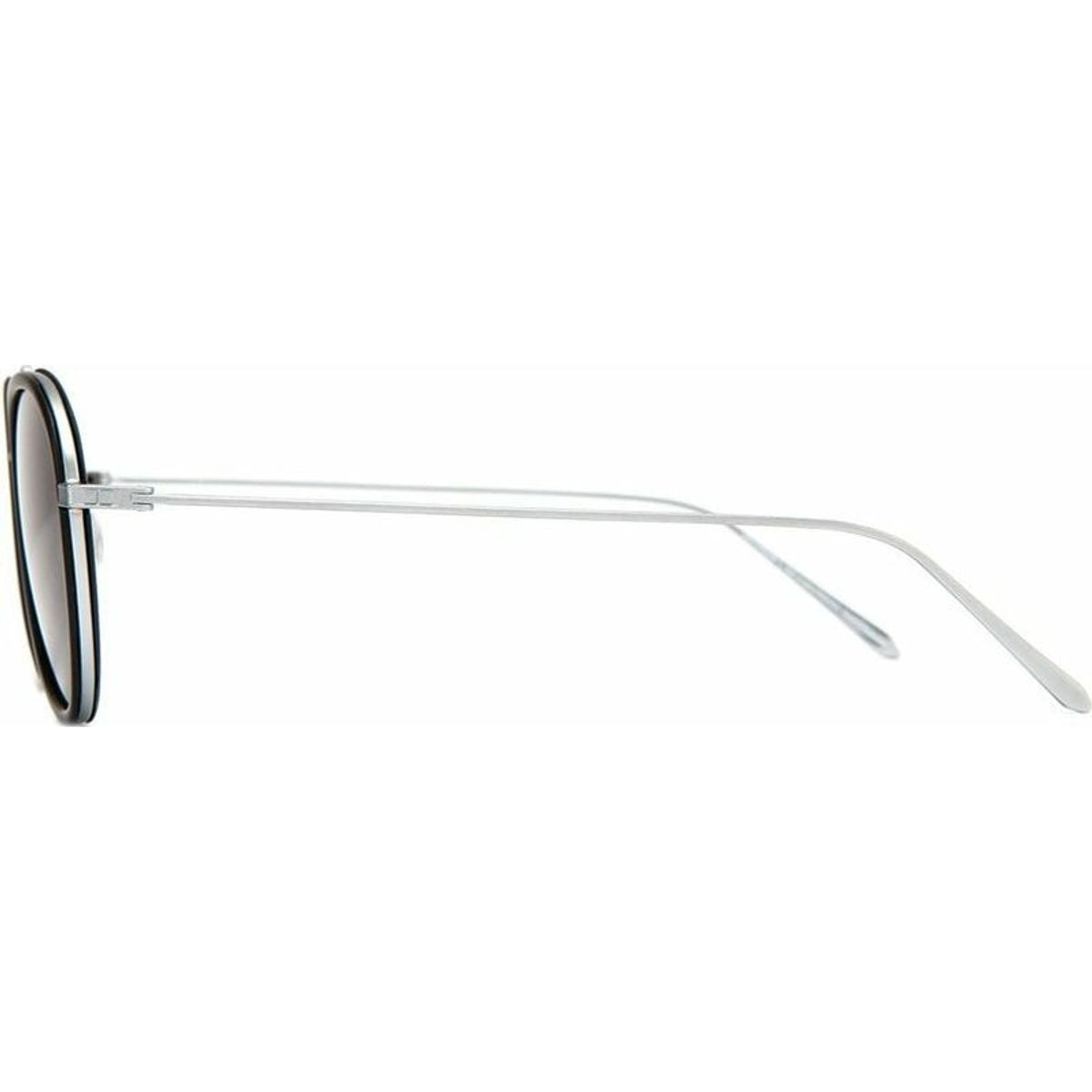Templin, Matte Black and Brushed Silver/Grey Glass Lenses