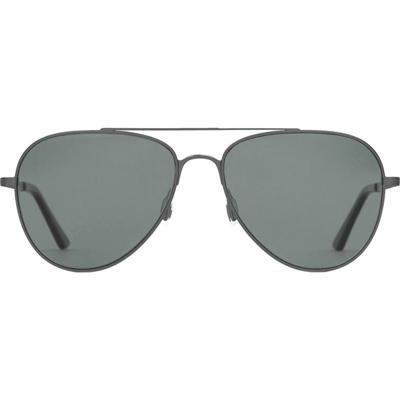 Zeppelin, Brushed Gunmetal and Eco Matte Black/Grey Glass Polarised Lenses