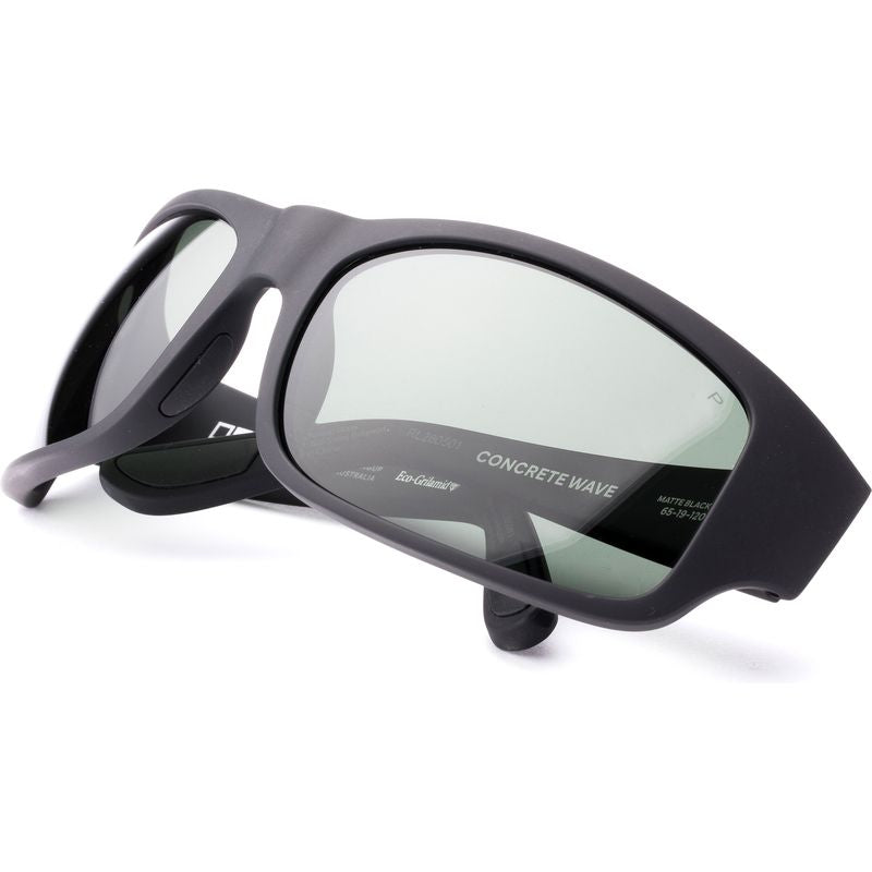OTIS Concrete Wave Matte Black Grey Polarised Angle2