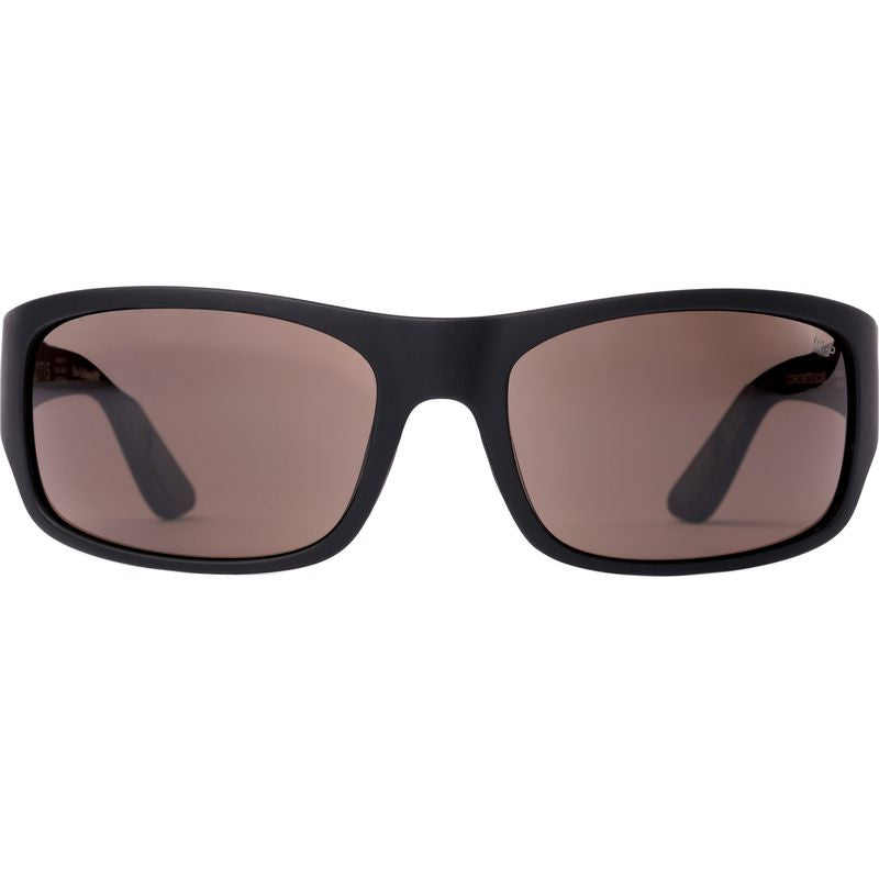 OTIS Concrete Wave Matte Black L.I.T Brown Polarised Front