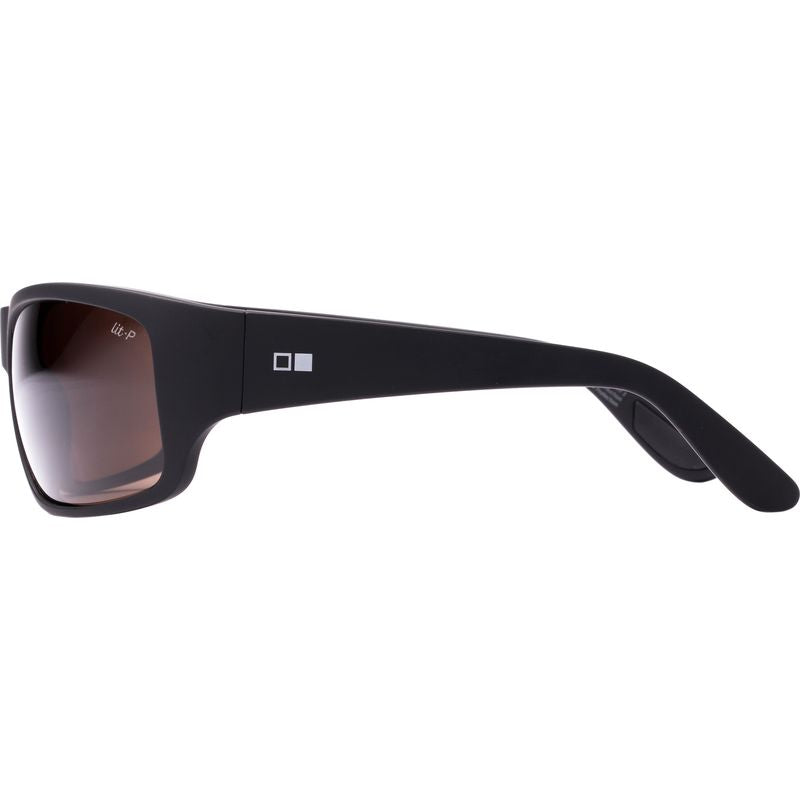 OTIS Concrete Wave Matte Black L.I.T Brown Polarised Side
