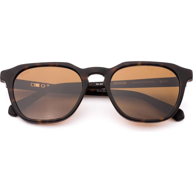 OTIS Divide Eco Matte Dark Tort Brown Polarised Front2