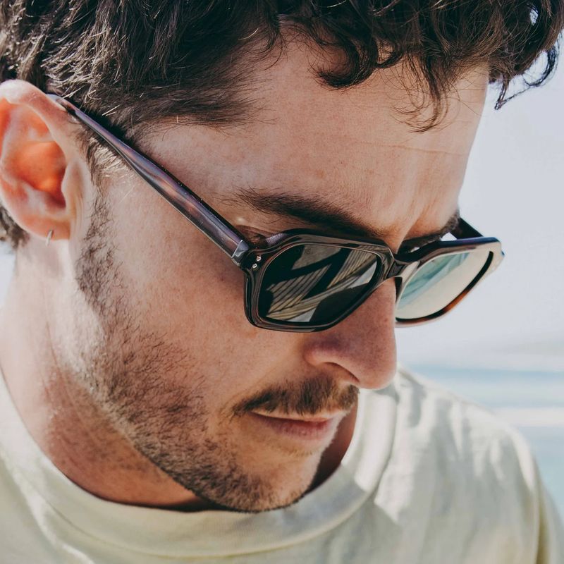OTIS Metric Eco Sepia Tort Grey Polarised Lifestyle