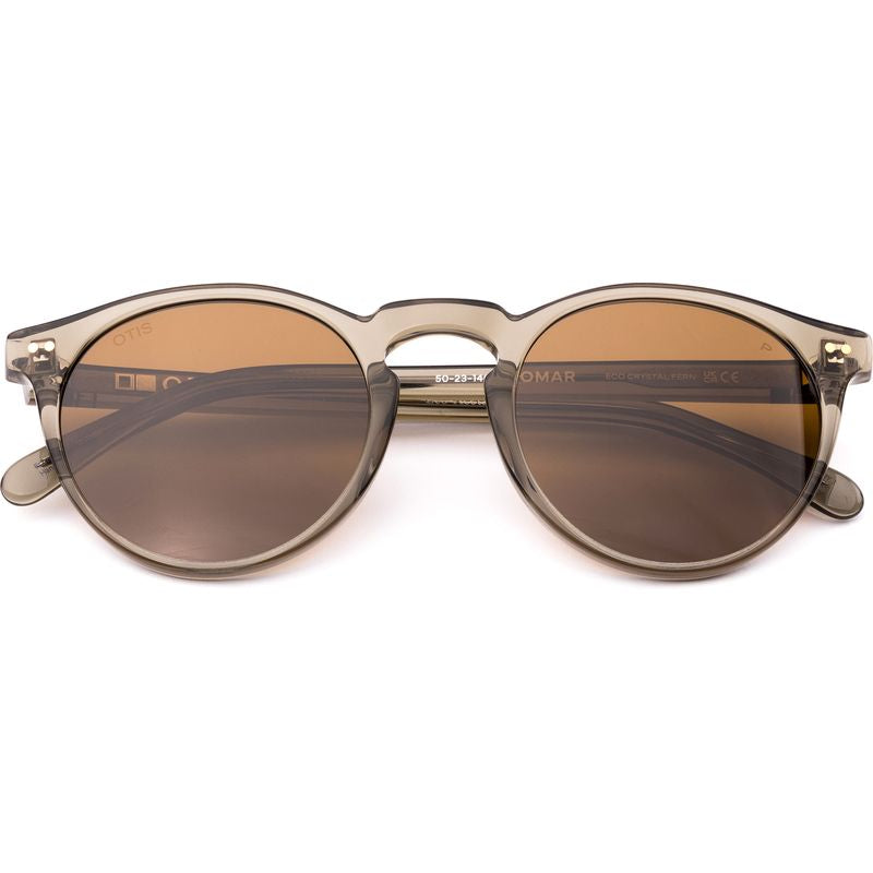 OTIS Omar Crystal Fern Brown Polarised Glass Front2