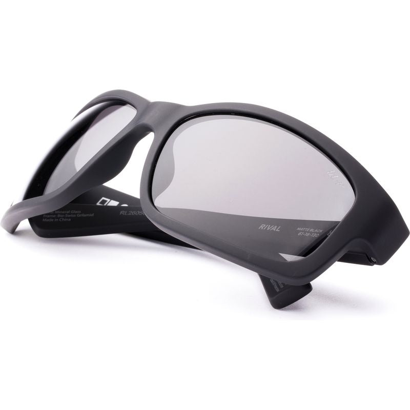OTIS Rival Matte Black L.I.T Grey Polarised Angle2