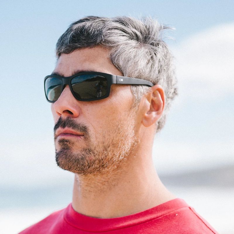 OTIS Rival Matte Black L.I.T Grey Polarised Lifestyle