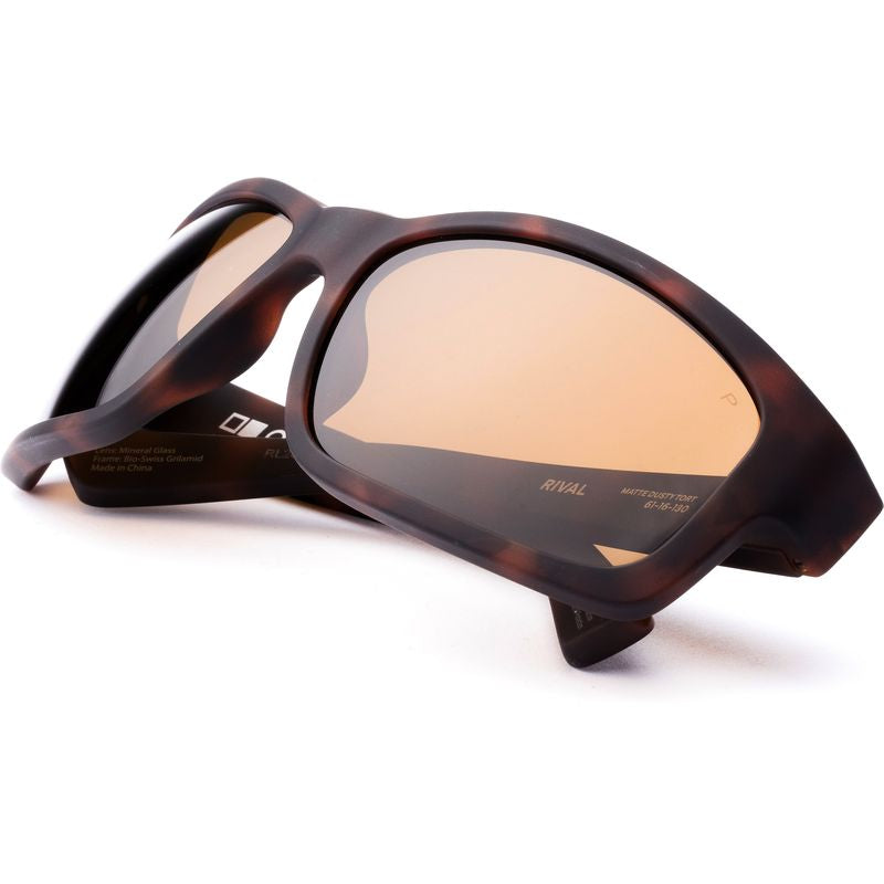 OTIS Rival Matte Dusty Tort Brown Polarised Glass Angle2