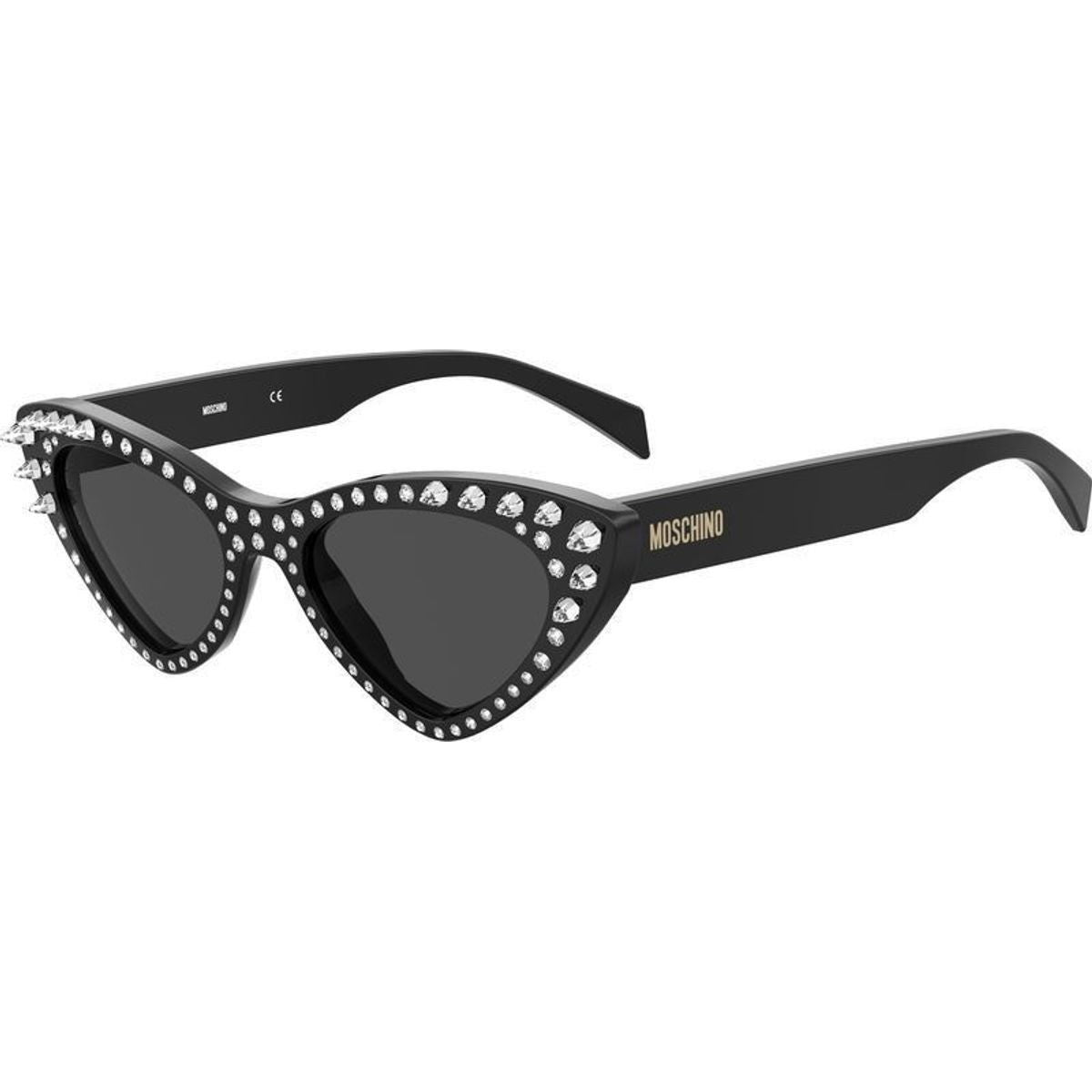 Moschino MOS006/S/STR (O), Black/Dark Grey Lenses