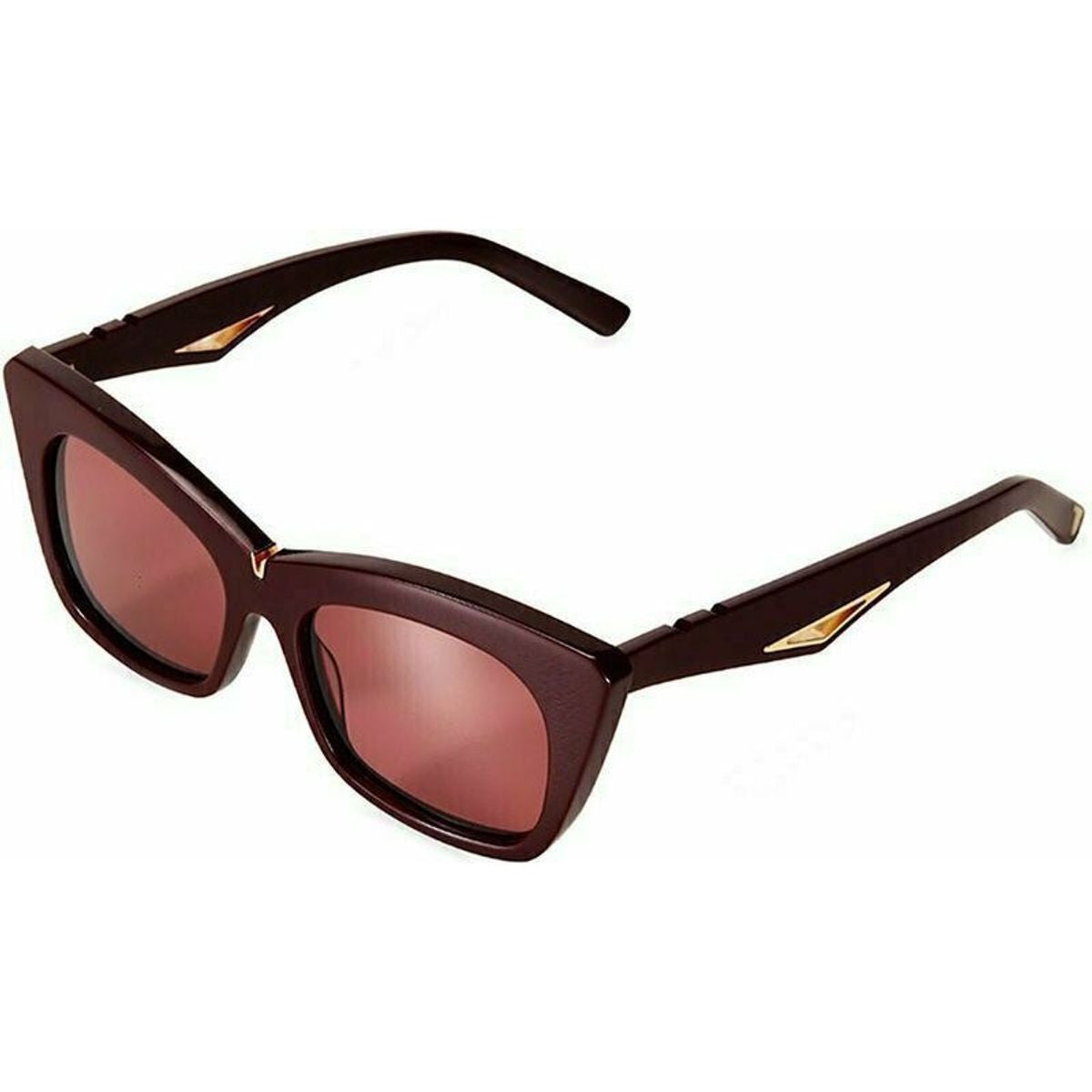 Pared Eyewear Short & Sharp (O), Burgundy/Wine Lenses