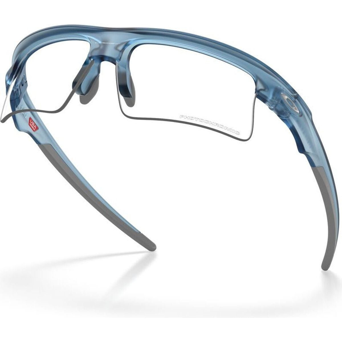 Bisphaera Speed, Matte Transparent Stonewash/Clear to Black Iridium Photochromic Lenses