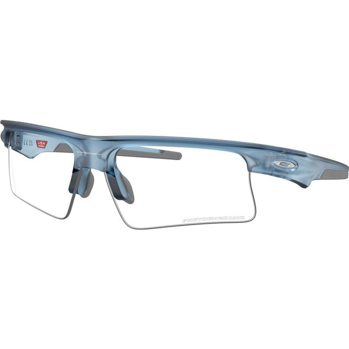 Bisphaera Speed, Matte Transparent Stonewash/Clear to Black Iridium Photochromic Lenses