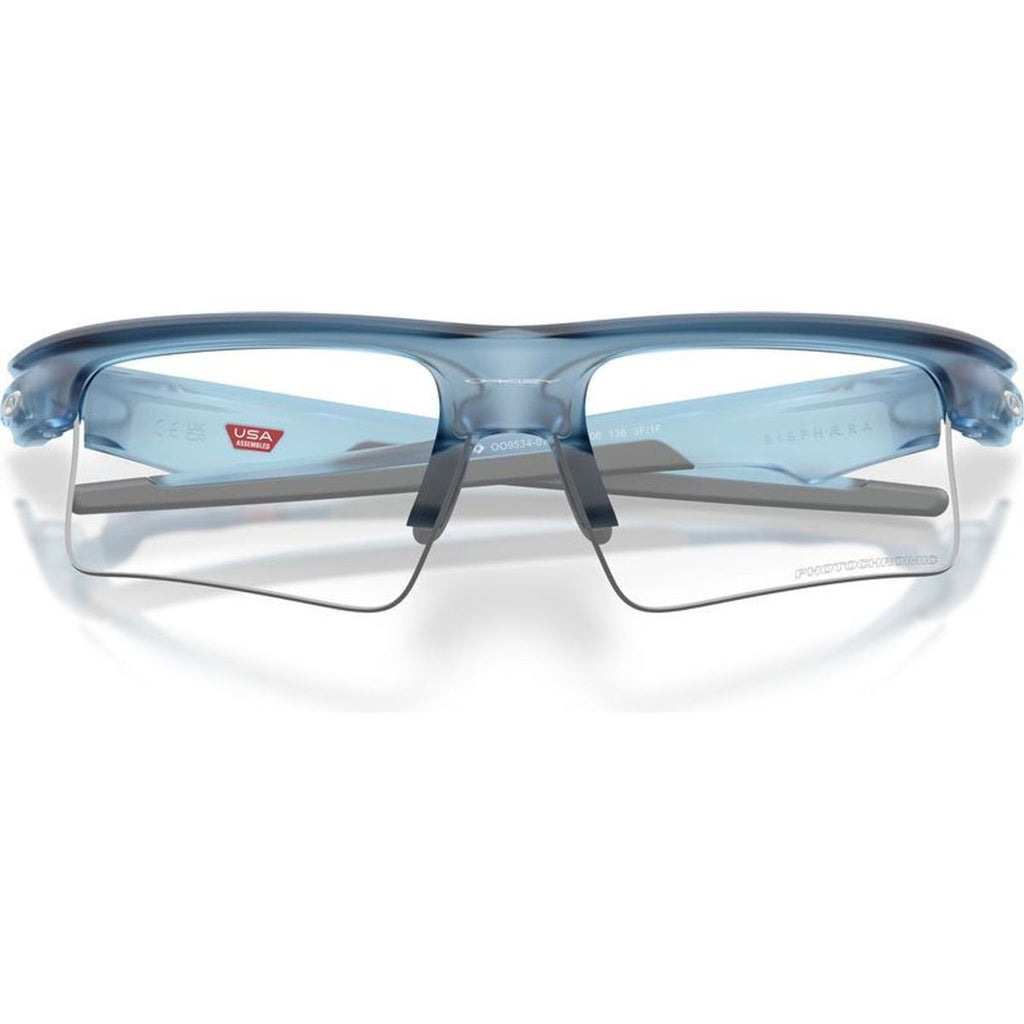 Bisphaera Speed, Matte Transparent Stonewash/Clear to Black Iridium Photochromic Lenses
