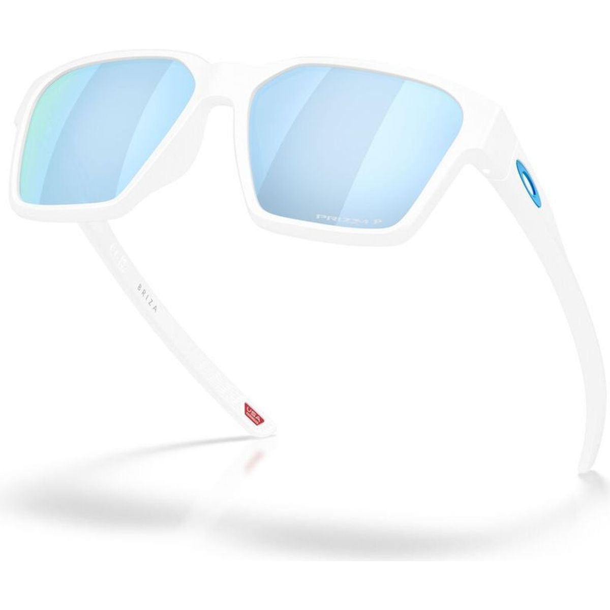 Briza, Matte White/Prizm Deep Water Polarised Lenses
