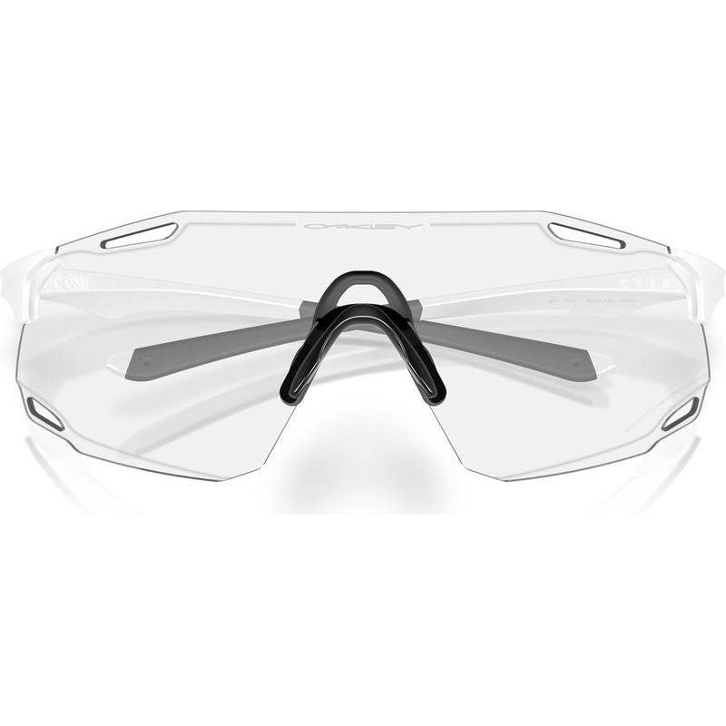 Cybr Dyno, Matte White/Clear to Black Iridium Photochromic Lenses