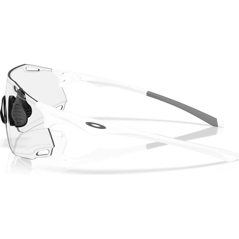Cybr Dyno, Matte White/Clear to Black Iridium Photochromic Lenses