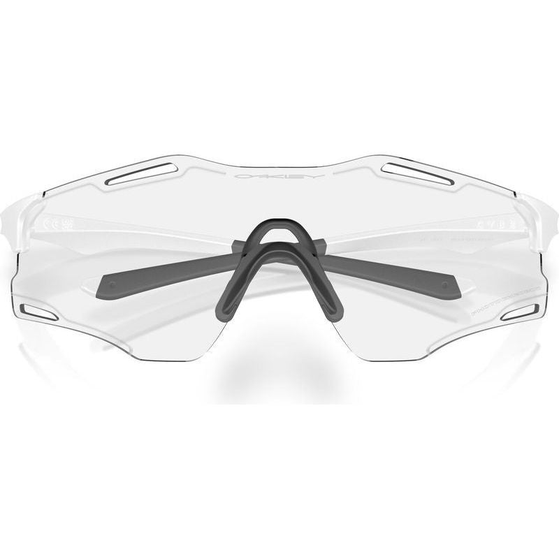 Cybr Zero, Matte White/Clear to Black Iridium Photochromic Lenses