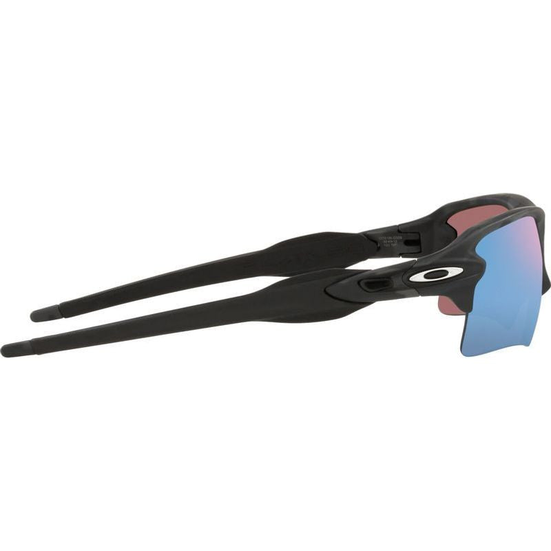 Flak 2.0 XL, Matte Black Camo/Prizm Deep Water Polarised Lenses