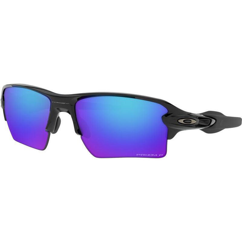Flak 2.0 XL, Polished Black/Prizm Sapphire Polarised Lenses