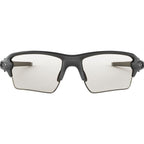 Flak 2.0 XL, Steel/Clear to Black Photochromic Lenses