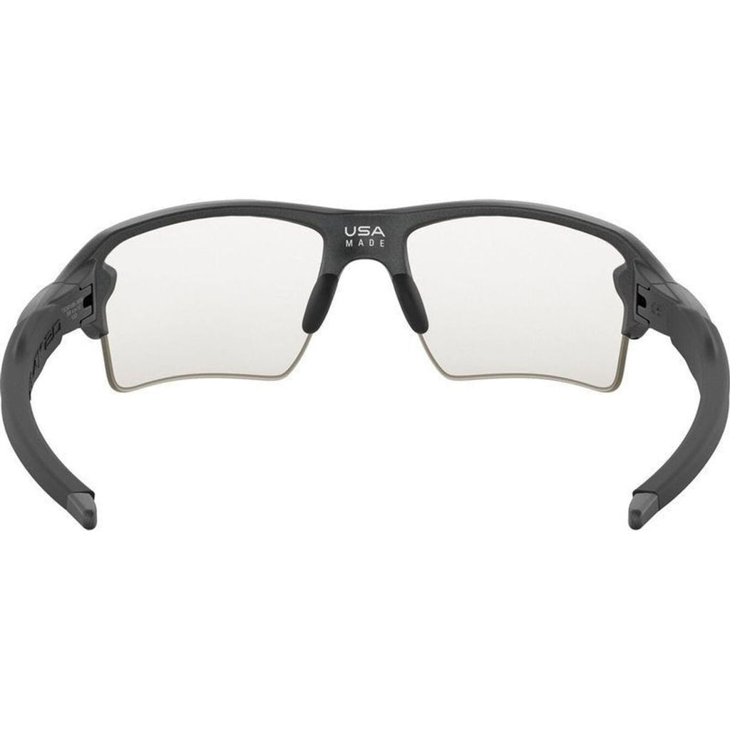 Flak 2.0 XL, Steel/Clear to Black Photochromic Lenses